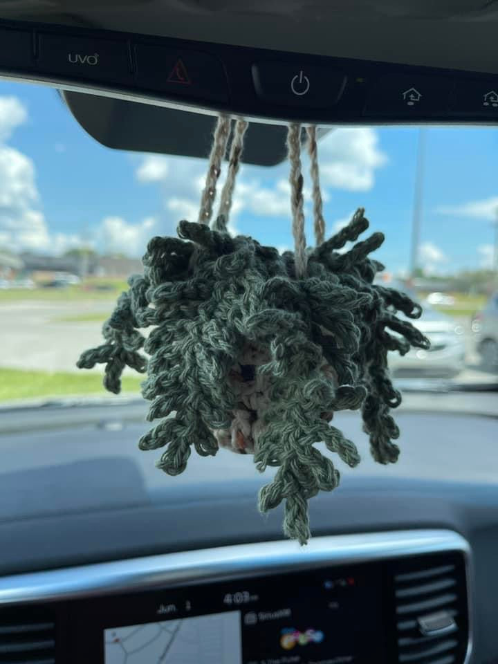 Mini Crochet Hanging Fern